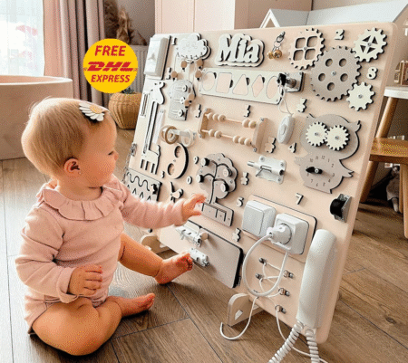 Ahşap Montessori Öğrenme Tahtası