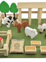 Ahşap Çiftlik Oyun Seti | Montessori Eğitici Ahşap Oyuncak - Görsel 6