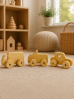 Ahşap Klasik Mini Arabalar Koleksiyonu (6'lı Set) - Görsel 6