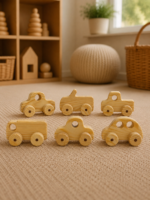 Ahşap Klasik Mini Arabalar Koleksiyonu (6'lı Set)