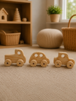 Ahşap Klasik Mini Arabalar Koleksiyonu (6'lı Set) - Görsel 5