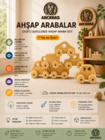 Ahşap Klasik Mini Araba (No:05) Serisi - Görsel 6