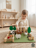 Ahşap Çiftlik Oyun Seti | Montessori Eğitici Ahşap Oyuncak - Görsel 7