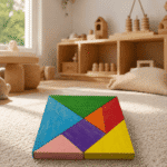 Renkli Ahşap Tangram Zeka Oyunu