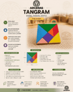 Renkli Ahşap Tangram Zeka Oyunu - Görsel 4