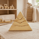 Ahşap Üçgen Puzzle ve Geometrik Zeka Oyunu