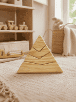 Ahşap Üçgen Puzzle ve Geometrik Zeka Oyunu