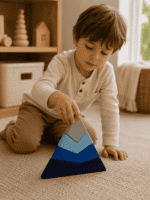 Ahşap Üçgen Puzzle ve Geometrik Zeka Oyunu - Görsel 15